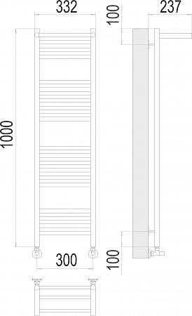 Аврора с/п П20 300х1000 Полотенцесушитель  TERMINUS Артем - фото 3