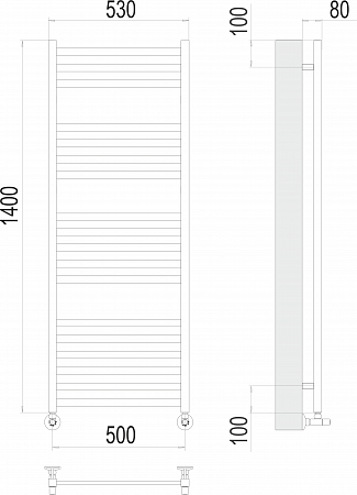 Грета П18 500х1400 Полотенцесушитель  TERMINUS Артем - фото 3