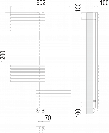 Европа П24 70х1200 Полотенцесушитель  TERMINUS Артем - фото 3
