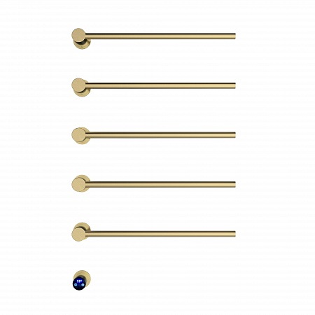 Аккорд П5 500х800 электро Полотенцесушитель TERMINUS Брашированное золото Артем - фото 2