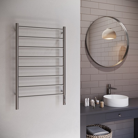 Аврора П8 500х850 Электро Полотенцесушитель TERMINUS Оружейная сталь Артем - фото 3