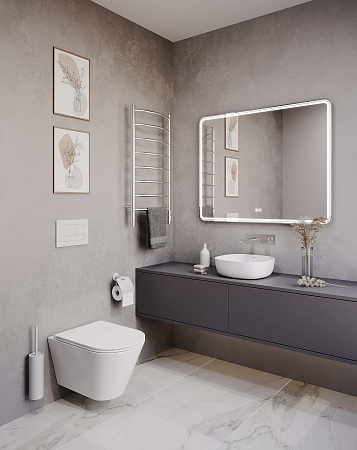 Подвесной унитаз безободковый Terminus Классик 540х365 белый Артем - фото 3