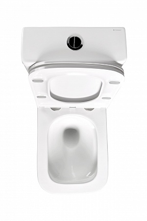 Напольный унитаз-компакт безободковый Terminus Ватикан 610х365 белый Артем - фото 4