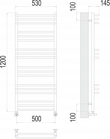 Соренто П18 500х1200 Полотенцесушитель  TERMINUS Артем - фото 3